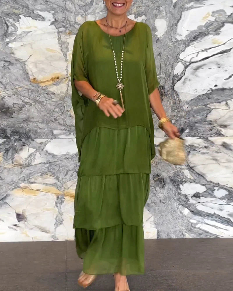 Morgan™ | Layered Green Maxi Dress