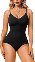 Women Slimming Bodysuits Shapewear Tops Tummy Control Body Shaper Spaghetti Strap Camisole Leotards Bodycon Jumpsuit